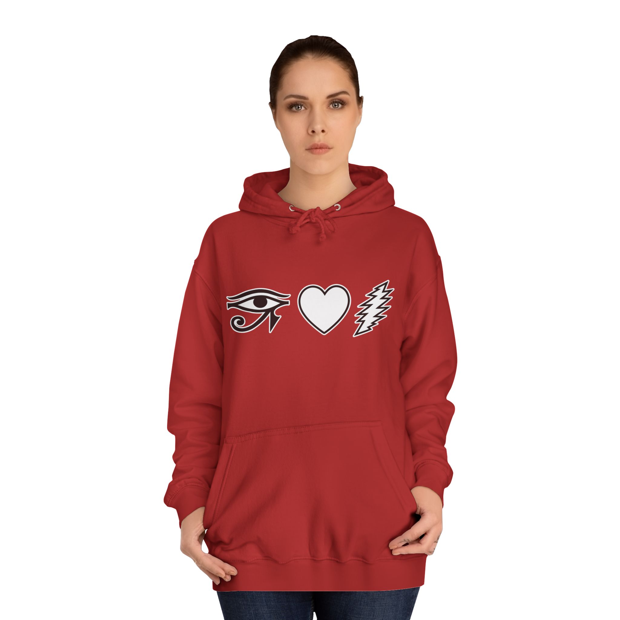 Eye Heart Bolt Hoodie Pullover - Image 72
