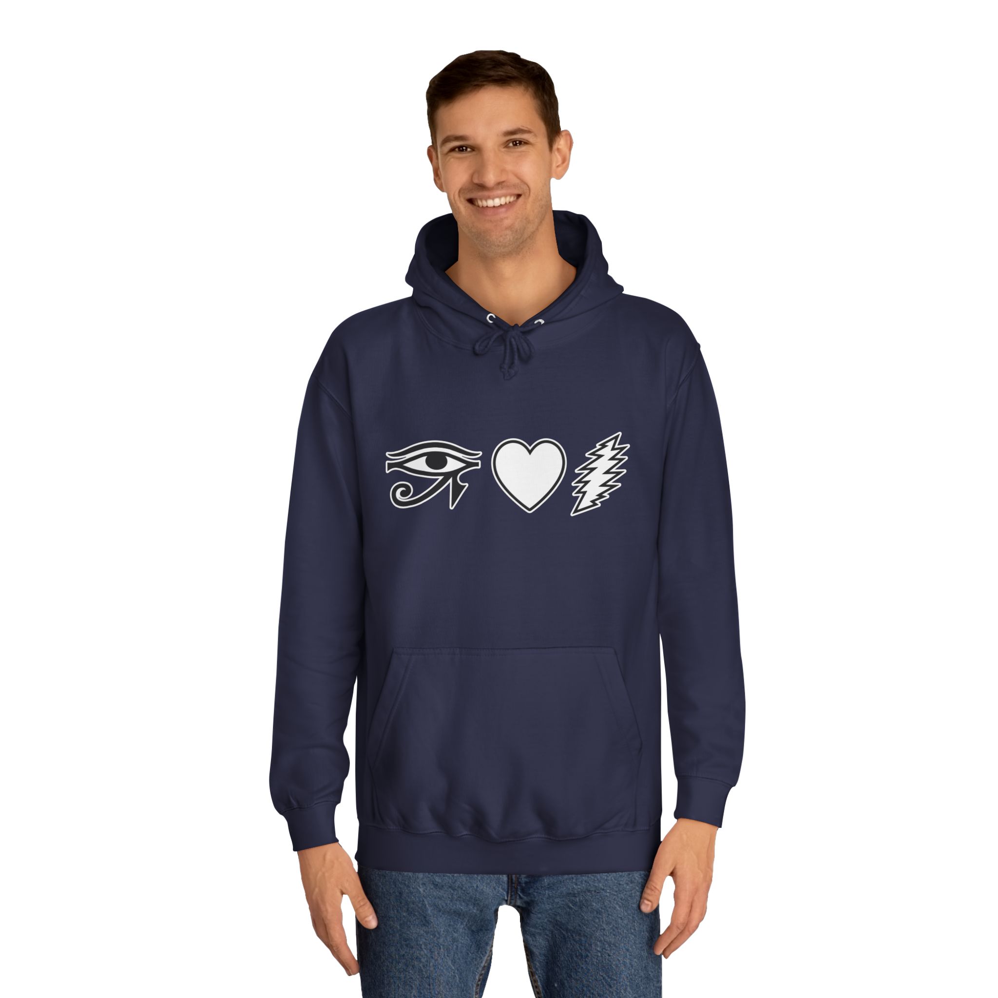 Eye Heart Bolt Hoodie Pullover - Image 51